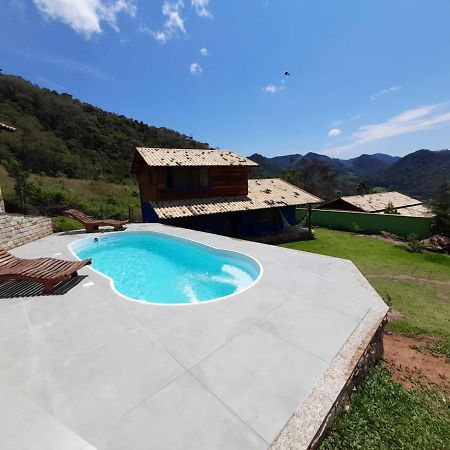 Chale Com Agua De Nascente E Com Vista Panoramica Vila Lumiar Exterior foto